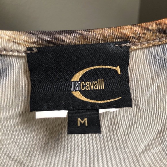 Roberto Cavalli Animal Print 3/4 length Sleeve Top - Picture 4 of 4